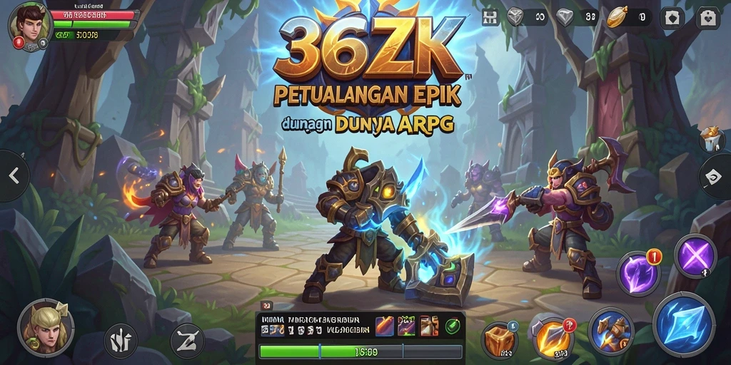 Screenshot gameplay 365ZK menunjukkan aksi pertarungan yang mendebarkan.
