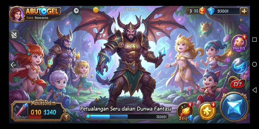 Tangkapan layar utama ABUTOGEL menampilkan aksi pertarungan yang menarik dalam gameplay ARPG.