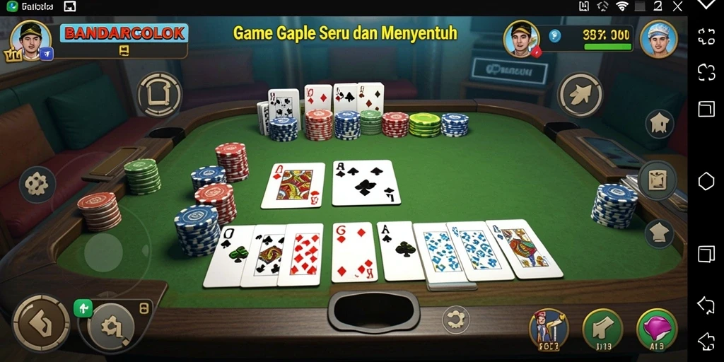Tampilan gameplay seru BANDARCOLOK dengan teman-teman.