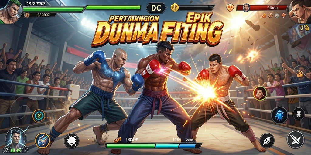 Tampilan seru dari gameplay pertarungan di IDRRP.