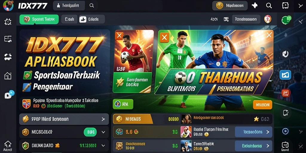 Tampilan permainan sportsbook yang menarik di IDX777.