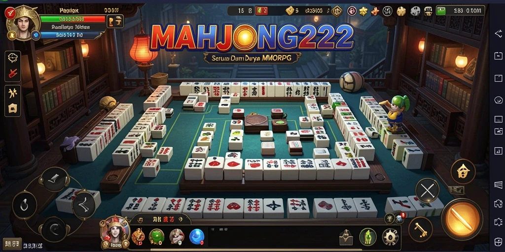 Tampilan gameplay menarik dari MAHJONG222 dalam dunia MMORPG yang luas.