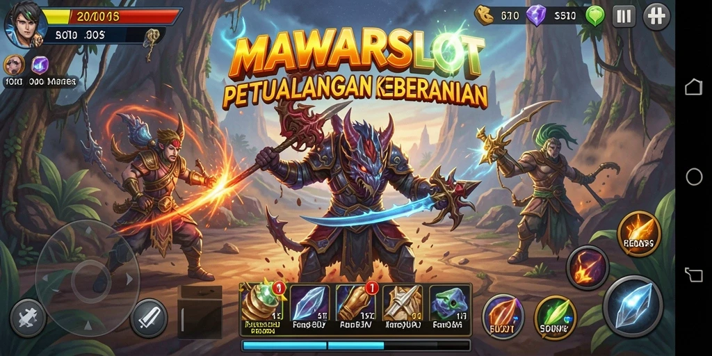 Gameplay seru MAWARSLOT dengan tantangan menegangkan.