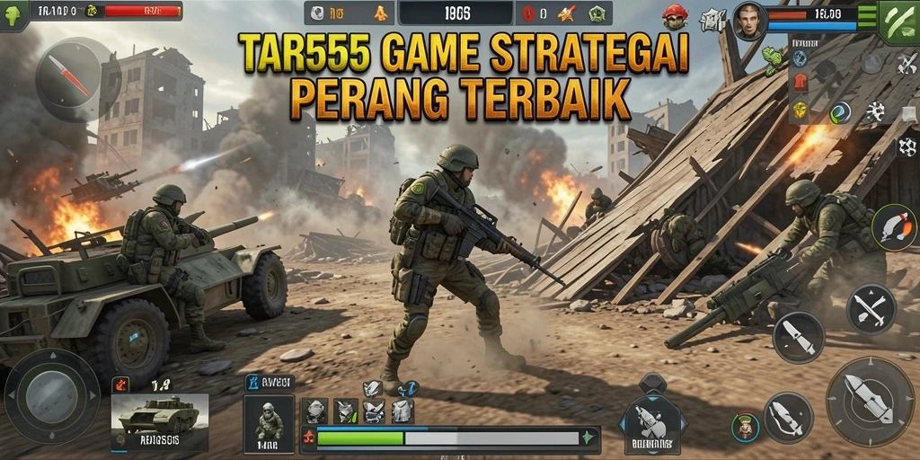 Tampilan gameplay TAR555 yang penuh strategi dan aksi.