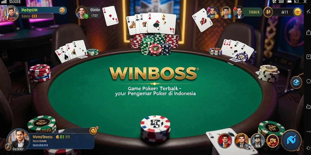 Screenshot gameplay poker WINBOSS menampilkan aksi seru dan grafis berkualitas tinggi.