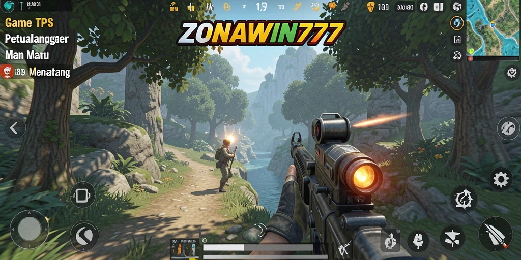 Tampilan gameplay ZONAWIN777 yang penuh aksi dan strategi.